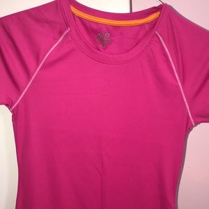 neon pink workout shirt